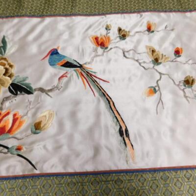 Asian Theme Silk Panel