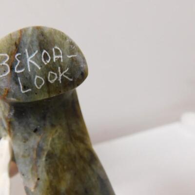 Hand Carved Alaskan Figural Art Fisherman Bekoa-Look