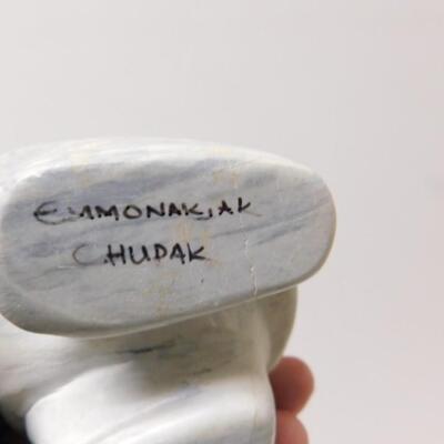 Authentic Alaskan Hand Carved Art Stone Harpoon  Chudak