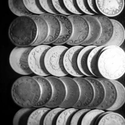 Estate Collection of 50 Full Date Liberty V Nickels Good to XF Condition