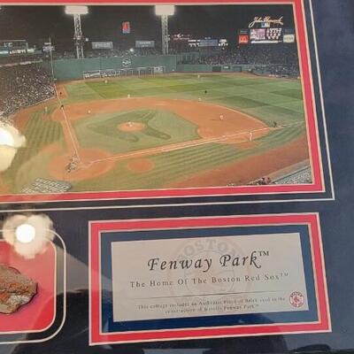 Piece of Fenway Park in Glass