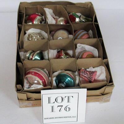 Lot of Vintage Glass Christmas Ornaments