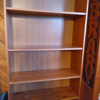 LOT 218  WOODEN BOOKSHELF