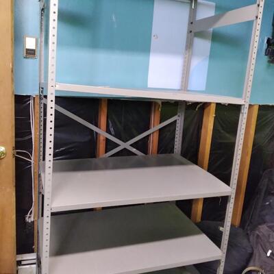 LOT 222  STEEL SHELVING