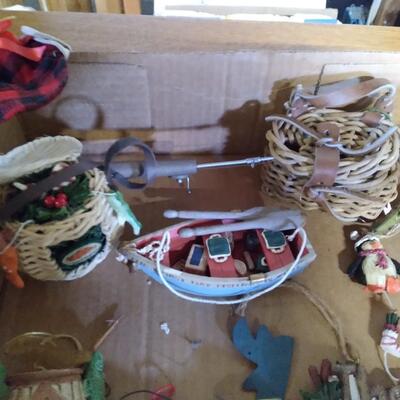 LOT 225  FISHING AND CAMPING ORNAMENTS