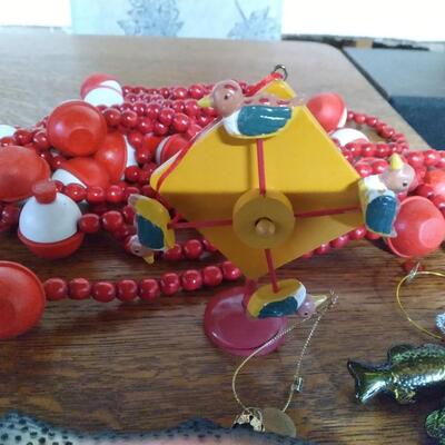 LOT 225  FISHING AND CAMPING ORNAMENTS