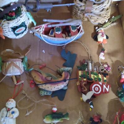 LOT 225  FISHING AND CAMPING ORNAMENTS