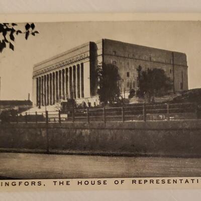 Old Tobacco Cigarette Card The House of Representatives Finland Europe