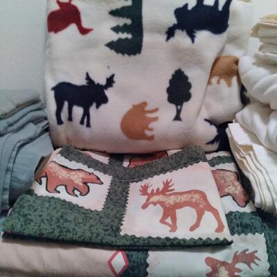 LOT 233 TOWELS AND SHEETS