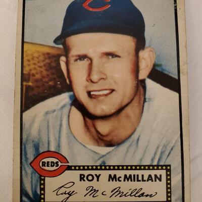 Old Topps 1952 Roy David McMillan Cincinnati Reds Baseball Card