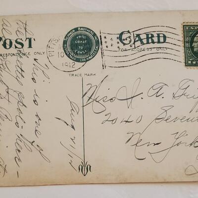 Old 1912 Antique Soldiers Monument Pittsfield Massachusetts Postcard