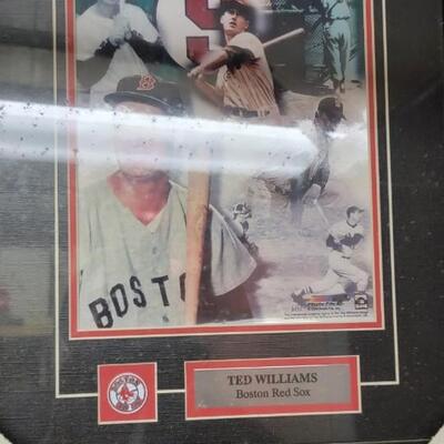 Gorgeous Ted Williams Framed Photo Plaque Red Sox!