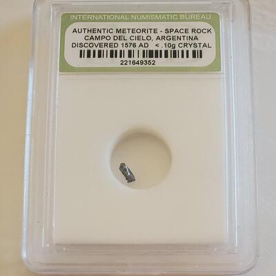 Authentic Meteorite Space Rock Campo Del Cielo Argentina 1576 AD 10 Grams Crystal
