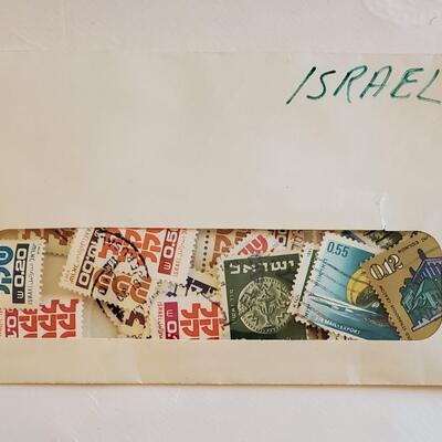 Old Envelope full of Israel Stamps
