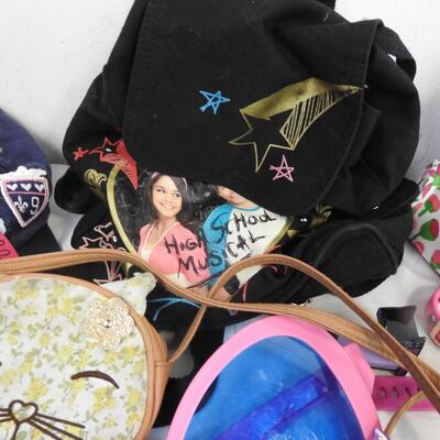 Toys 20+ High School bag, hats, troll, piggy bank, sunglasses, doll accessories