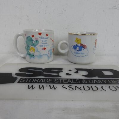 Care Bear Stoneware Mugs (2) : 1 w/ gold trim, Care Bear Designers Collection