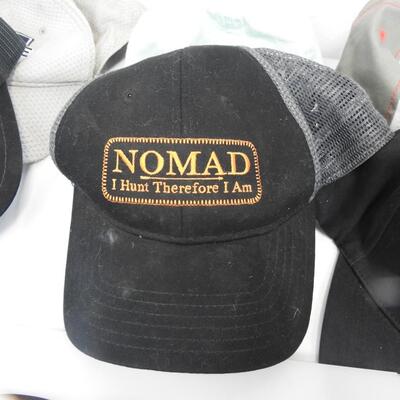 9 Hats & Cub Scout bandana: Utah  State hat, Nomad, Swiss Days, Cate