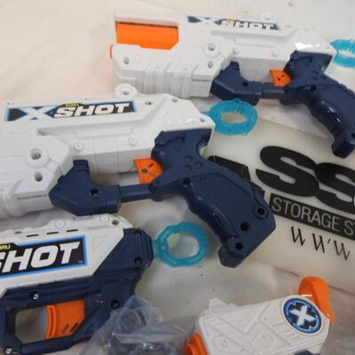 Toy Gun lot: Nerf, 5 Zuru X shot, 30+ darts