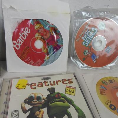 CD Rom games (11): Barbie,My Little Pony, Oregon Trail, CD Starry NIght.Backyard