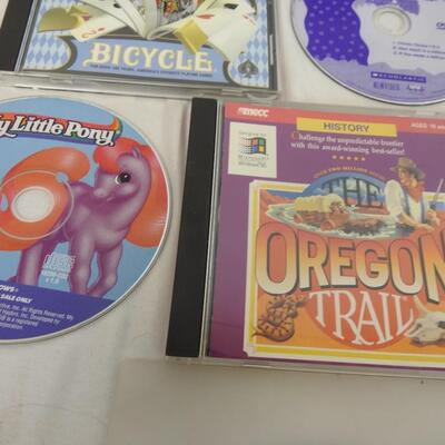CD Rom games (11): Barbie,My Little Pony, Oregon Trail, CD Starry NIght.Backyard