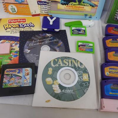 Electronic Game lot: LeapFrog, Game Gear, Leapster, Playskool, Fisher Price
