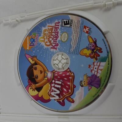 Kids toys/Game lot: Wii game: Dora the Explorer, 6 My LIttle Pony figurines