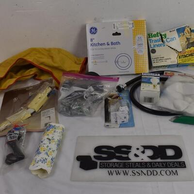 Garden and Home Improvement: Trash Can Liners, Disposable Gloves, Box Cutter