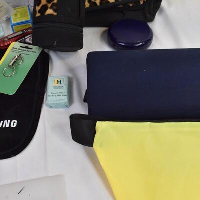 Personal Care Lot: Hampshire Bag, Glacier Gear Bottle and Lunch Box, Soap, Alarm