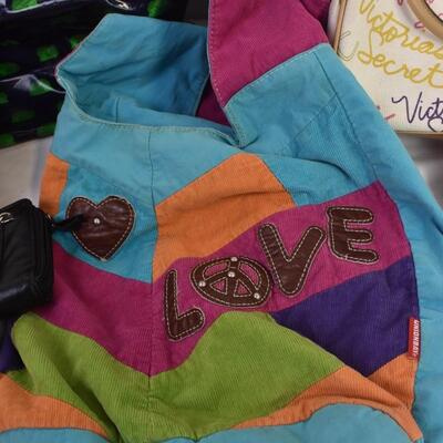 9 Purses: Victoria's Secret Bags, Kate Spade Hedgehog Bag, 5 Leather Bags, Love