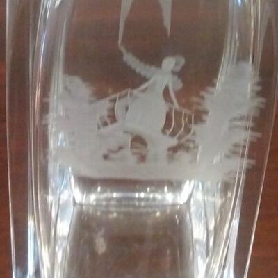 Cartier Etched Crystal Decanter with COA