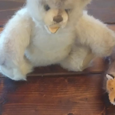 Steiff Bear and Small Fox