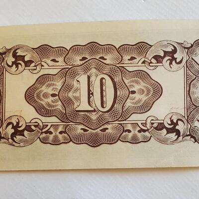 The Japanese Government Foreign Currency Japan Banknote Ten Centavos