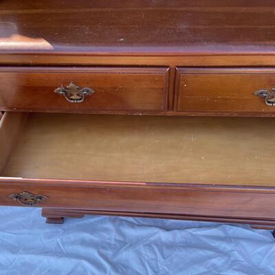 Ethan Allen cherry hutch and 6 chairs