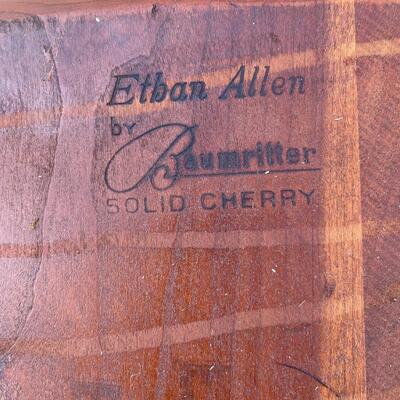 Ethan Allen cherry hutch and 6 chairs
