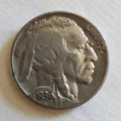 Old 1936 Buffalo Nickel Coin Full Date