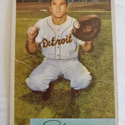 Old 1952 Johnny Bucha Detroit Tigers Baseball Card #215