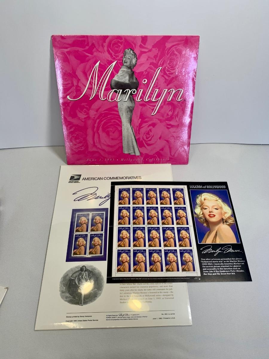 Lot S51R Marilyn Monroe Collection Sealed Ceremony Program & 32 Cent