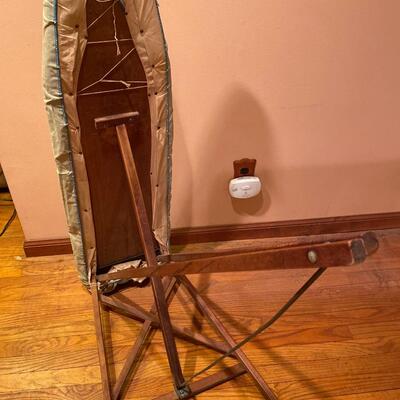 Cool old wooden ironing board