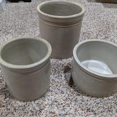 Vintage Crock set of 3