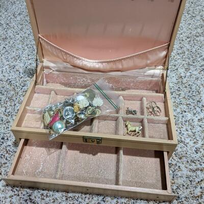 Vintage Jewelry Box & Vintage Jewelry