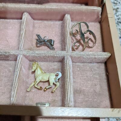 Vintage Jewelry Box & Vintage Jewelry