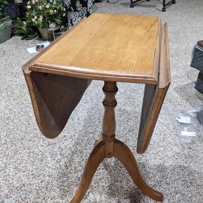 Side Table and Glass Bowl