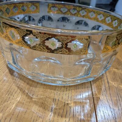 Side Table and Glass Bowl