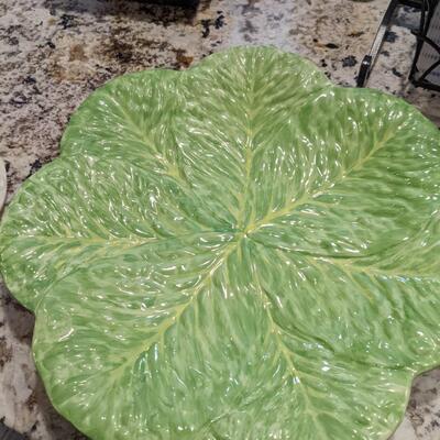 Vintage Cabbage Soup Tureen on Leaf base