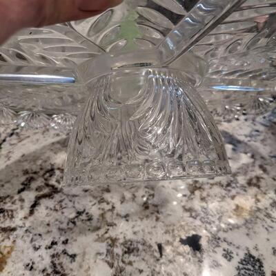 Crystal pedestal cake stand 