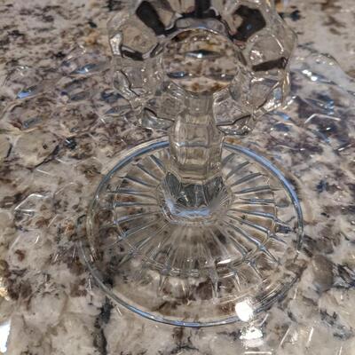 Glass platter with handle