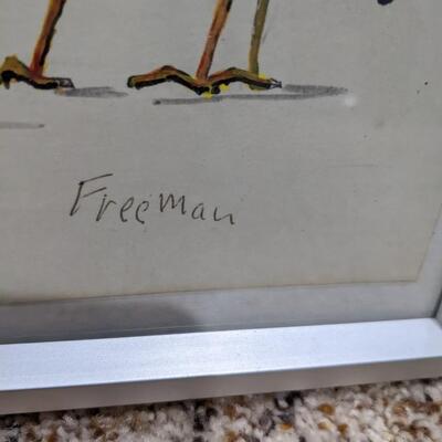 Duck art painting by Freeman 