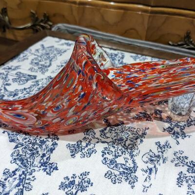 dÃ©cor lot- Glass shoe and Cage with Candle