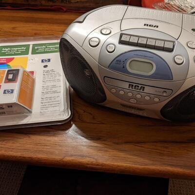 HP 78 Tricolor  Ink and RCA radio cd player