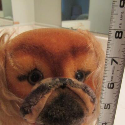 Steiff Stuffed Pekinese Dog- Peky- 8 Inches Tall